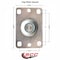 Service Caster 5 Inch Solid Polyurethane Wheel Swivel Caster with Roller Bearing SCC SCC-20S520-SPUR - alternate 4